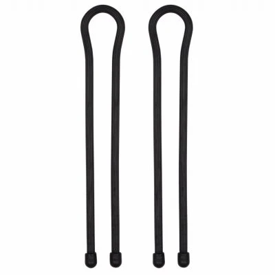 Gear Tie Reusable Rubber Twist Tie, Black, 18-In., 2-Pk.