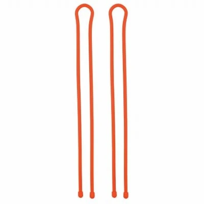Gear Tie Reusable Rubber Twist Tie, Bright Orange, 32-In., 2-Pk.