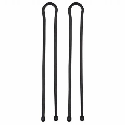 Gear Tie Reusable Rubber Twist Tie, Black, 24-In., 2-Pk.