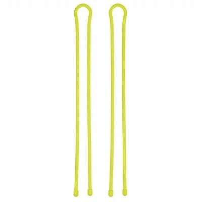 Gear Tie Reusable Rubber Twist Tie, Neon Yellow, 32-In., 2-Pk.