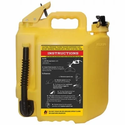 Safety Diesel Fuel Can with Flexible Spout, 5 Gallon Capacity