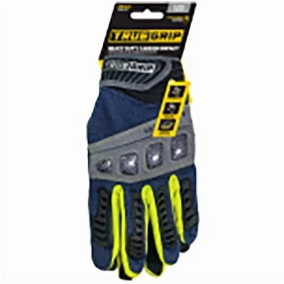 Heavy-duty Work Gloves, Touchscreen Compatible, Xl With Knuckle Protection