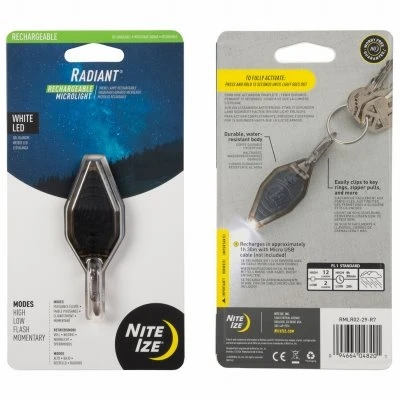 Clear LED Micro Flashlight Compact Size with Bright White Light