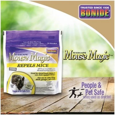 Mouse Magic Mouse Repellent Scented Packs, Indoor/Outdoor Rodent Control, People & Pet Safe, 12-Ct. Ready-to-Use