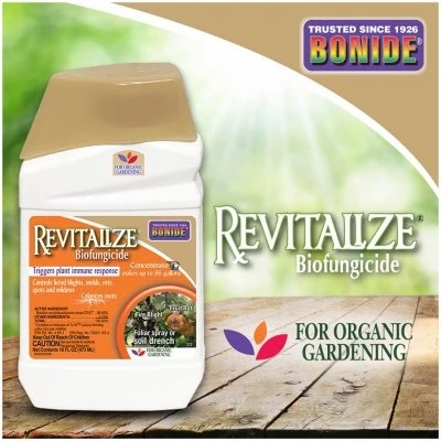 Revitalize Biofungicide Disease Control for Organic Gardening, Controls Blight & Mold, 16 oz. Concentrate