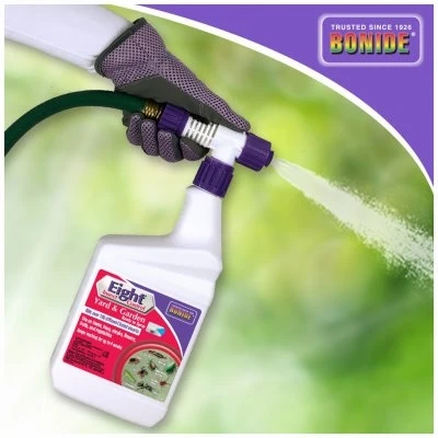 Eight Insect Control Yard and Garden Long Lasting Insecticide Ready-to-Spray 32 Ounce Kills Mosquitoes Beetles Fleas Ticks