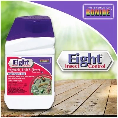 Eight 16 Oz. Concentrate Insect Killer For Vegetables, Fruits & Flowers