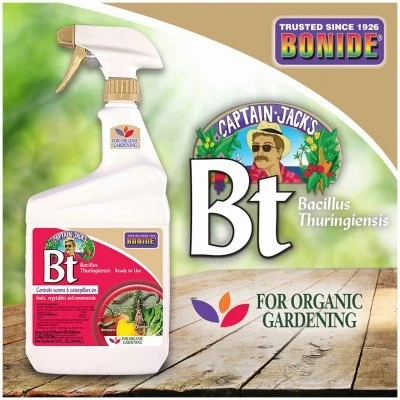 Captain Jack's Bacillus Thuringiensis BT Organic Worm & Caterpillar Control, 32 oz. Spray