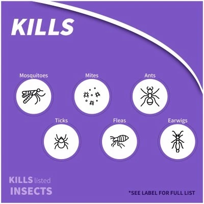 Eight Insect Control Yard and Garden Long Lasting Insecticide Ready-to-Spray 32 Ounce Kills Mosquitoes Beetles Fleas Ticks