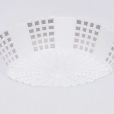 Hair Snare Catcher, Rubber, White - Fits Most Sinks, Tubs & Showers