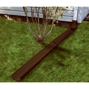 6 Ft. Brown Tilt 'n Drain Adjustable Downspout Extender For 2x3 & 3x4 Downspouts