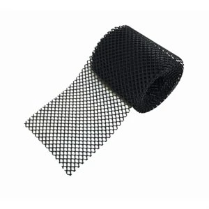 6 In. X 20 Ft. Black Plastic Gutter Guard - Durable Mesh Solution