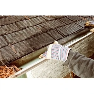 6 In. X 20 Ft. Black Plastic Gutter Guard - Durable Mesh Solution