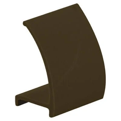 Glass Retainer, Snap-In, Rigid Brown Vinyl, 9/32 x 1/2 x 72 In.