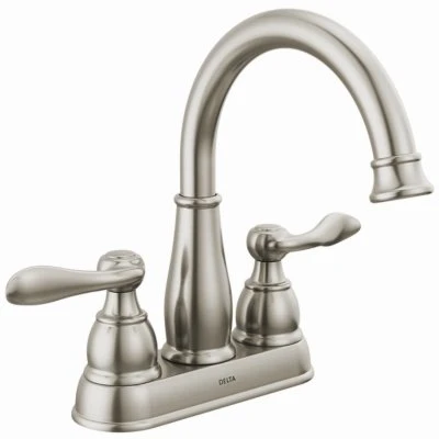 Windemere Lavatory Faucet, 2-Handle, Centerset, Brushed Nickel