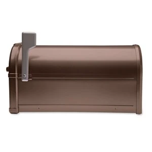 Hillsborough Post Mount Mailbox, Copper Aluminum, 9.6 x 11.1 x 21.3 Inches