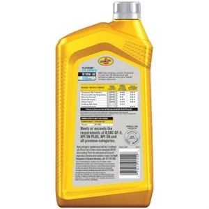 Platinum Motor Oil, Synthetic, 10W-30, 1 Qt.