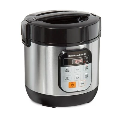 Compact Stainless Steel Multi Cooker with 1.5 Quart Capacity