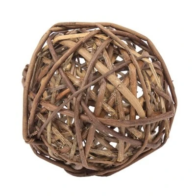 Willow Branch Ball All Natural Chew Toy for Small Pets 4 Inch Diameter