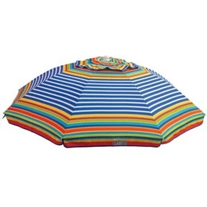 Beach Umbrella with Tilt, Sun-Blocking, Assorted Colors, 6 Ft.