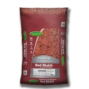 Red Colored Mulch, 2 Cubic Feet Bag
