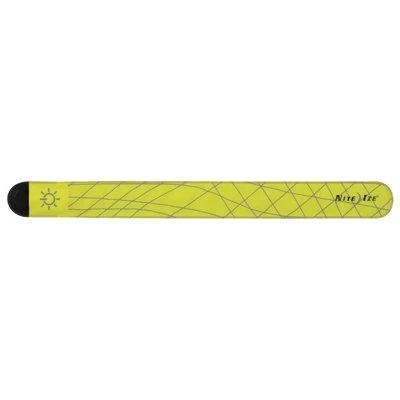 SlapLit Neon Yellow LED Slap Wrist Wrap for Visibility and Safety