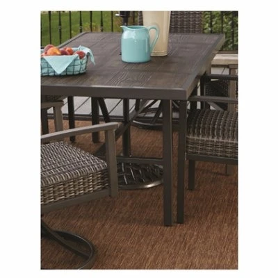 Nantucket Steel Patio Dining Table 40 Inches by 72 Inches Outdoor Furniture