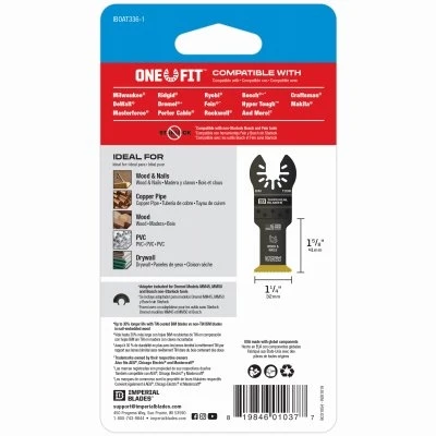 One Fit™ Storm Titanium Wood & Nails Blade, 1-1/4-In.