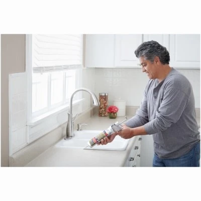 Advanced Silicone 2 Kitchen & Bath Sealant, White, 10.1 oz.
