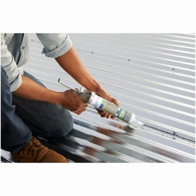 Metal Silicone 2 Sealant, Metallic Grey, 10.1-oz.