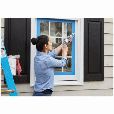 Supreme Silicone Window & Door Sealant, White, 10.1-oz.