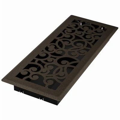 Signature Series Floor Register, Bronze Age Wonderland, Steel, 4 x 12 In.