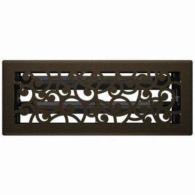 Signature Series Floor Register, Bronze Age Wonderland, Steel, 4 x 12 In.