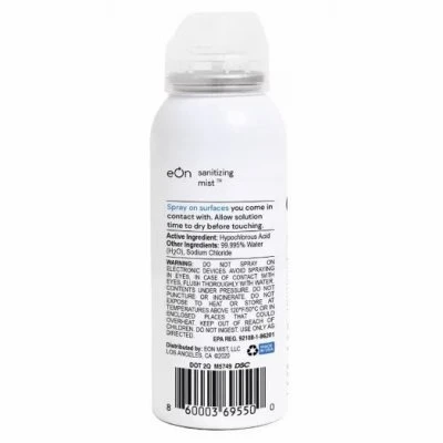 Sanitizing Mist Personal Spray Bottle, 2 Ounce Size, Portable Handheld Disinfectant