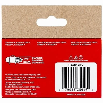 T-25 Staples, 9/16 In., 1100-Pk.
