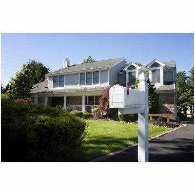 White Plastic Whitley Post Cover for 57-Inch Posts, Post Not Included