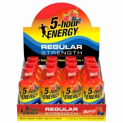 Regular Strength Berry Flavor Shot Supplement, 1.93 Ounce Bottle