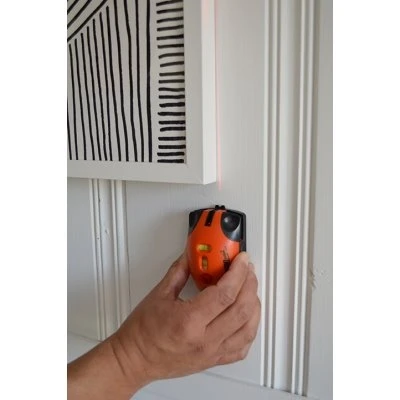30 Ft. Manual-leveling Line Laser Level With Adhesive Strip
