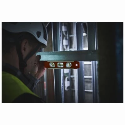 9 In. Magnetic Aluminum Reinforced Torpedo Level With 3 Vials