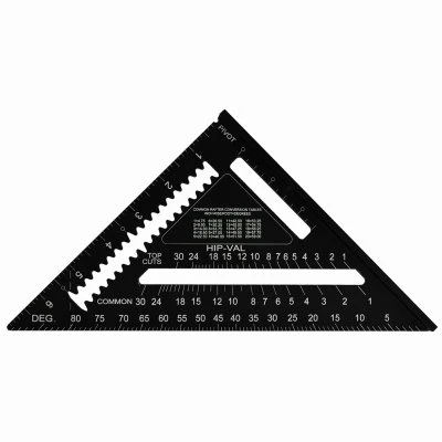 Johnny Square 7 In. Aluminum Professional Easy-read Rafter Square