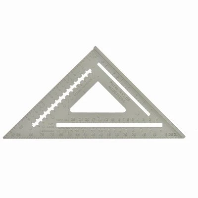 Johnny Square 12 In. Aluminum Rafter Square With Cnc Machined Edges