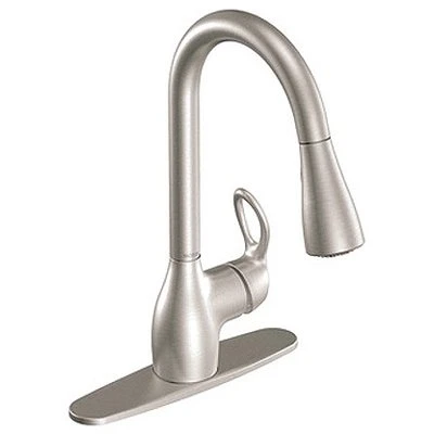 Kitchen Faucet With Pull-Down Spray, Single Handle, Spot-Resistant Stainless Steel