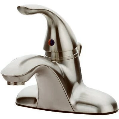 Nickel Lavatory Faucet With Pop Up