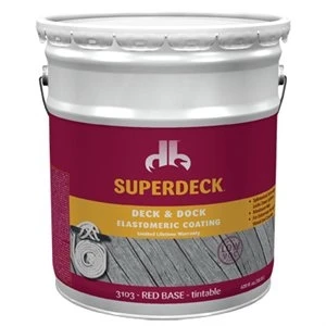 Deck & Dock Elastomeric Coating, Red, 5-Gallons