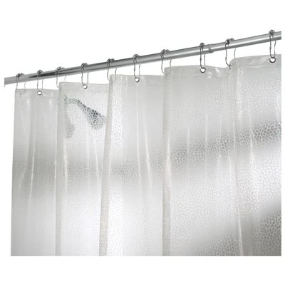 Shower Curtain, Rain, Clear, 72 x 72-In.