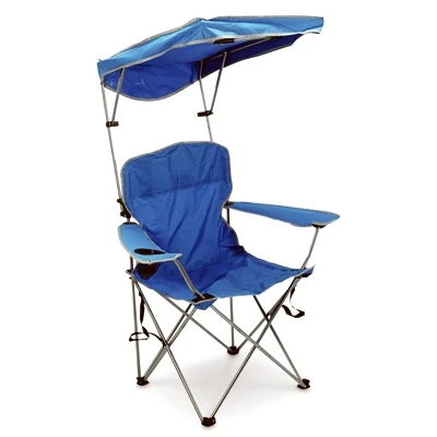 Shade Chair With Adjustable Canopy & Carry Case, Red, 600 Denier Polyester
