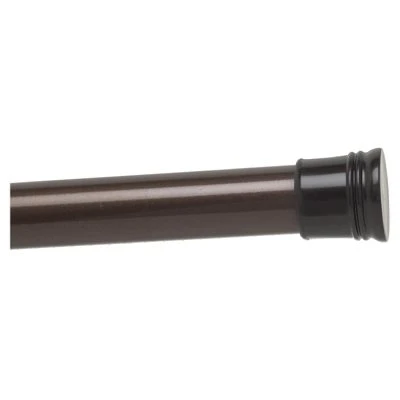 Shower Tension Rod, Adjustable, Oil-Rubbed Bronze, 42 to 72-In.