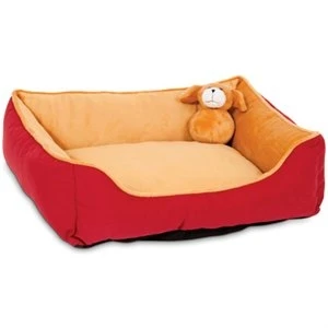 Pet Lounger With Bonus Toy, Assorted Colors, 20 X 17-inches