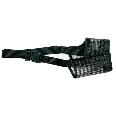 Dog Muzzle, Black Mesh, Size 5 - Comfortable And Secure Fit For Your Pet