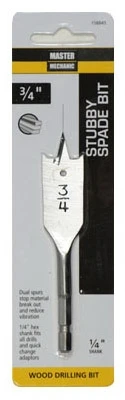 Stubby Spade Drill Bit, 3/4-inch X 4-inch For Precision Drilling